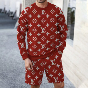 Louis Vuitton | Best Selling Limited Edition Luxury Brand Sweatshirt + Short LYA29032514