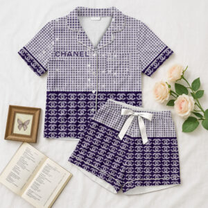 CHANEL | Premium Short Button Up Pajamas Set SPJS121-CHN-HYT-NT-060506