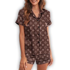 Louis Vuiiton | Premium Short Button Up Pajamas Set SPJS121-LV-HYT-TT-050501