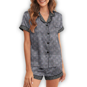 LV | Premium Short Button Up Pajamas Set SPJS121-LV-HYT-TT-050505