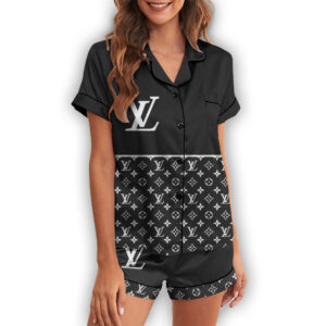 Louis Vuiiton | Premium Short Button Up Pajamas Set SPJS121-LV-HYT-TT-050508