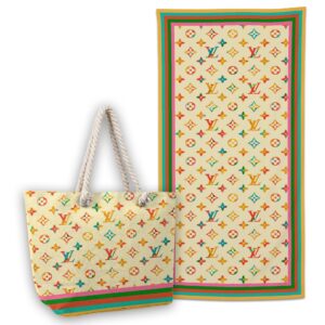LV | Premium Tote Bag & Beach Towel Set BTBT168-LV-HYT-TH-28052507 - Bag