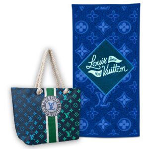 LV | Premium Tote Bag & Beach Towel Set BTBT168-LV-HYT-TH-28052507