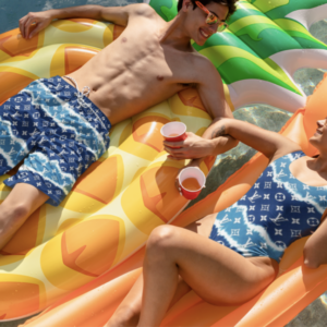 LV | Luxury  Swimsuit + Short Couple Set for Summer Vacation LYA21032527