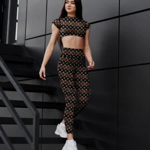 LV | Premium Crop Top Leggings Set AT7