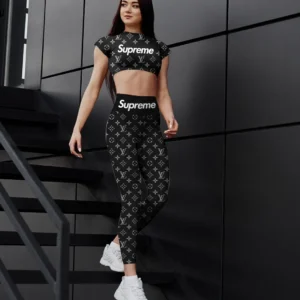 Supreme | Premium Crop Top Leggings Set AT11