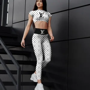 LV | Premium Crop Top Leggings Set AT32