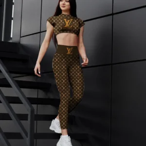 LV | Premium Crop Top Leggings Set AT10