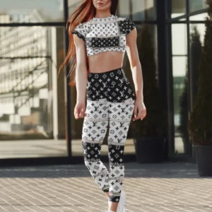 LV | Premium Crop Top Leggings Set AT20