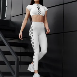 LV | Premium Crop Top Leggings Set AT24