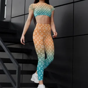 LV | Premium Crop Top Leggings Set AT26