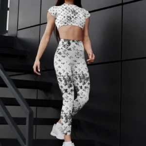 LV | Premium Crop Top Leggings Set AT25