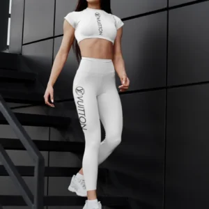 LV | Premium Crop Top Leggings Set AT28