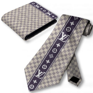 LV | Premium Wallet & Necktie CB204-LV-HYT-TT-06062502 - Wallet