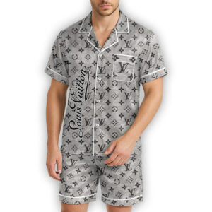 LV | Premium Men's Short Sleeve Button Down Pajamas PS249-LV-HYT-TT-23062506