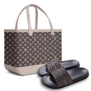 LV | Premium Slipper & Rubber Tote Bag Combo CB200-LV-HYT-NA-05062501